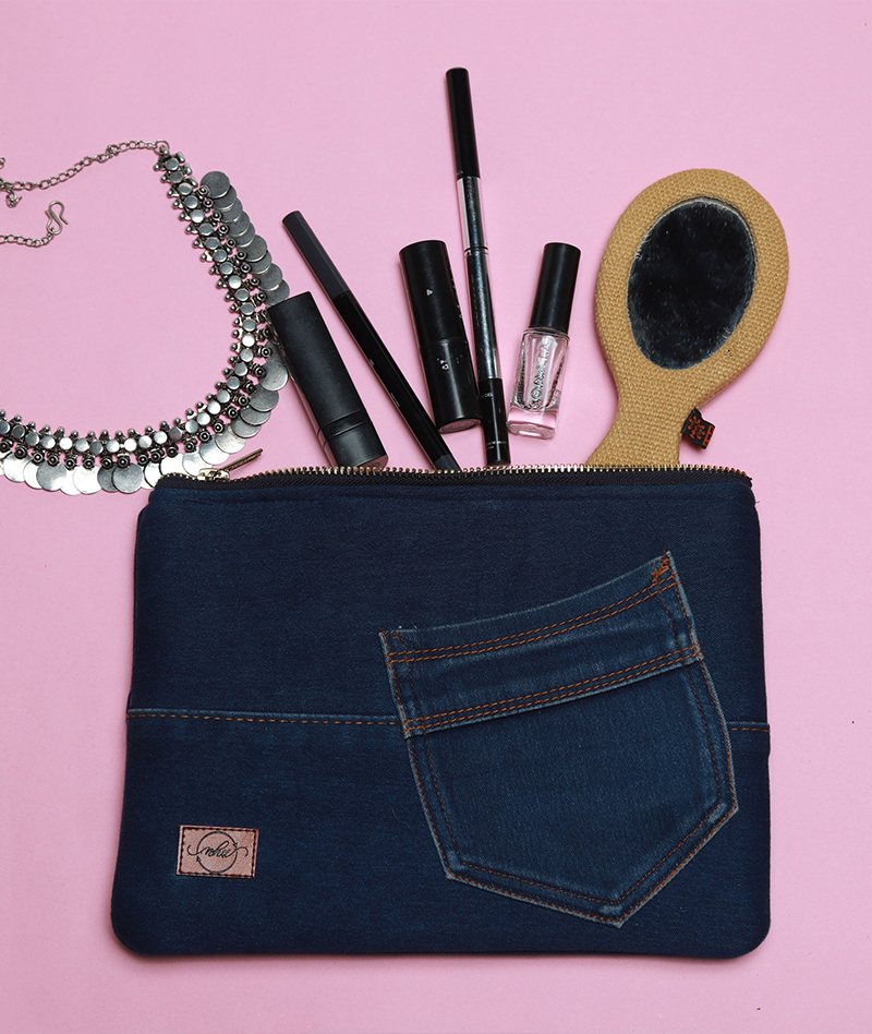Upcycled Pocket Clutch